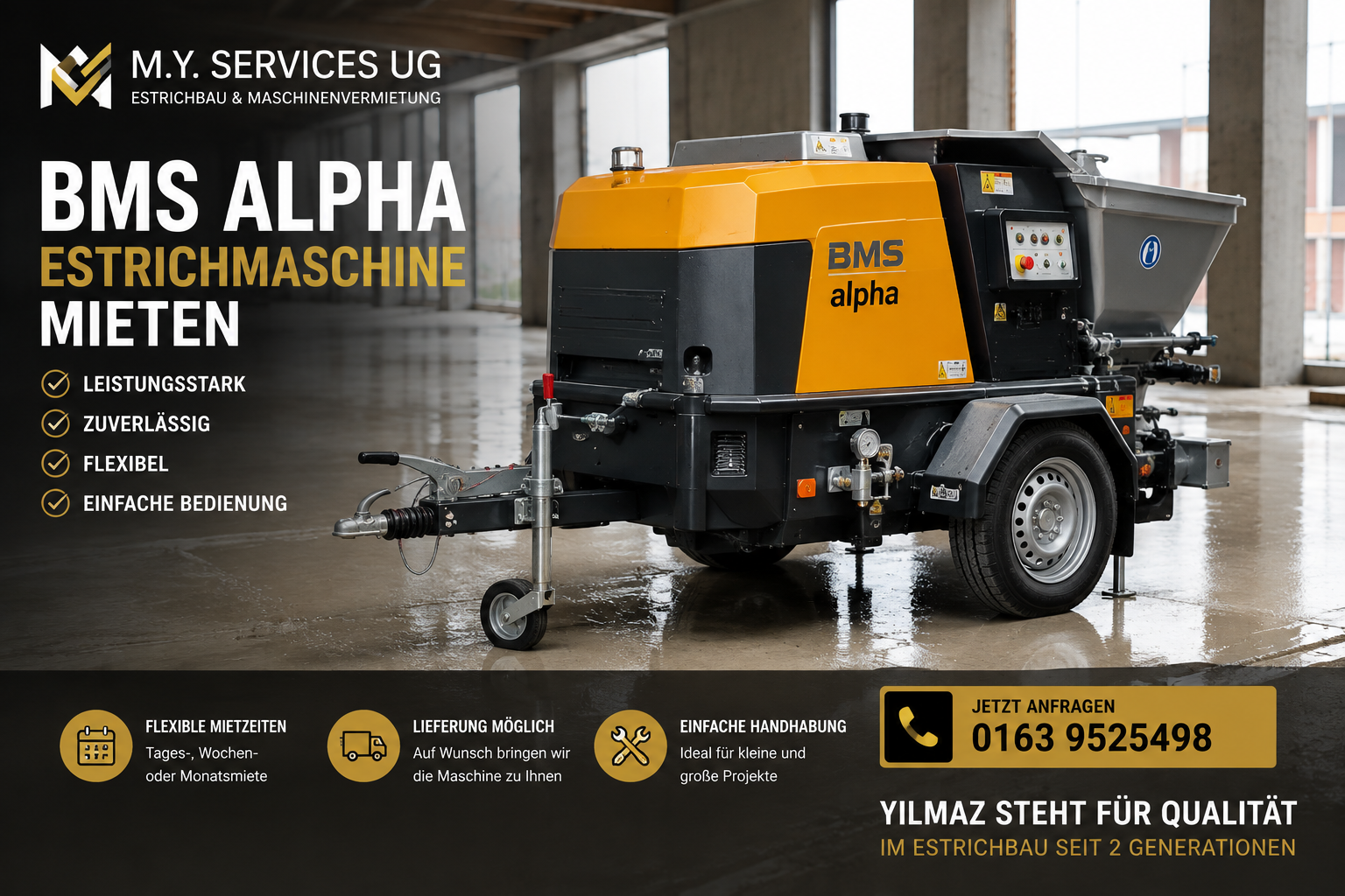 BMS Alpha Estrichmaschine mieten